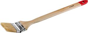 ЗУБР УНИВЕРСАЛ, 63 мм, 2.5″, светлая натуральная щетина, деревянная ручка, все виды ЛКМ, радиаторная кисть (01041-063)