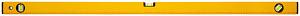 Уровень "Стайл", 3 глазка, желтый усиленный корпус, фрезер. рабочая грань, шкала, Профи 1200 мм FIT