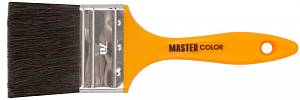 Кисть флейцевая Халяль, ширина 70 мм, толщ.16 мм, 30% темный конский волос + 70% ПBT, пластик. ручка MASTER COLOR