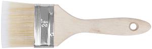 Кисть флейцевая "Аква", искусственная щетина, деревянная ручка 2,5" (63 мм) FIT