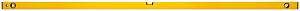 Уровень "Стайл", 3 глазка, желтый усиленный корпус, фрезер. рабочая грань, шкала, Профи 2000 мм FIT